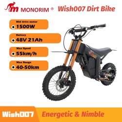 Monorim e-Moto Electric Wish007, 55 km/h, motor 1500 W, bateria 21Ah, suspensão hidráulica ajustável Monorim - 6 Monorim e-Moto 