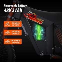 Monorim e-Moto Electric Wish007, 55 km/t, 1500 W motor, 21Ah batteri, justerbar hydraulisk fjæring Monorim - 7 Monorim e-Moto El