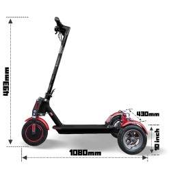 Monorim T0S Ultra x3Wheel mootor 350w aku 7800mah kiirus 30km/s Monorim - 3 Monorim T0S Ultra x3Wheel mootor 350w aku 7800mah ki