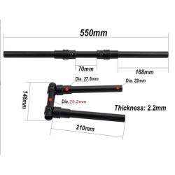 90 degree foldable aluminum handlebar  - 17 90 degree foldable aluminum handlebar
Easy fold handlebar to a 90 degree angle
Insta