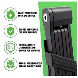 Cadeado com mecanismo de dobragem anti-roubo fabricado em material de alta qualidade KROXNE - 3  