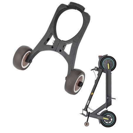 Soporte de metal con ruedas deslizantes para patinetes eléctricos Xiaomi, Segway F/D series, Ninebot Max Series o similares  - 5