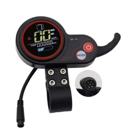 QS-S4 6-pinov displeĭ (36V-60V) za Kaboo, Zero 9, Zero 8X, Zero10, Zero10X i podobni  - 3 QS-S4 6-pinov displeĭ (36V-60V) za K