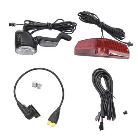 Tongsheng TSDZ2 nopeusanturi "Y"-jaottimella etu- ja takavaloille, 36V/48V keskimoottori Tongsheng - 2  