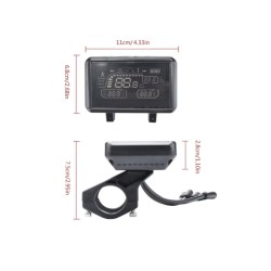 Ekranas arba valdymo pultas, skirtas Zwheel, ZRino SE, ZRino Duo Max, iScooter iX3, iScooter, iX4  ar panašiam paspirtukui  - 9 