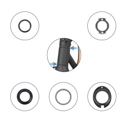 Vairo komplektas ir guoliai Segway Ninebot KickScooter F20 F25 F30 F40 D18 D28 D38 ar panasus Segway - Ninebot - 2 Suderinamumas