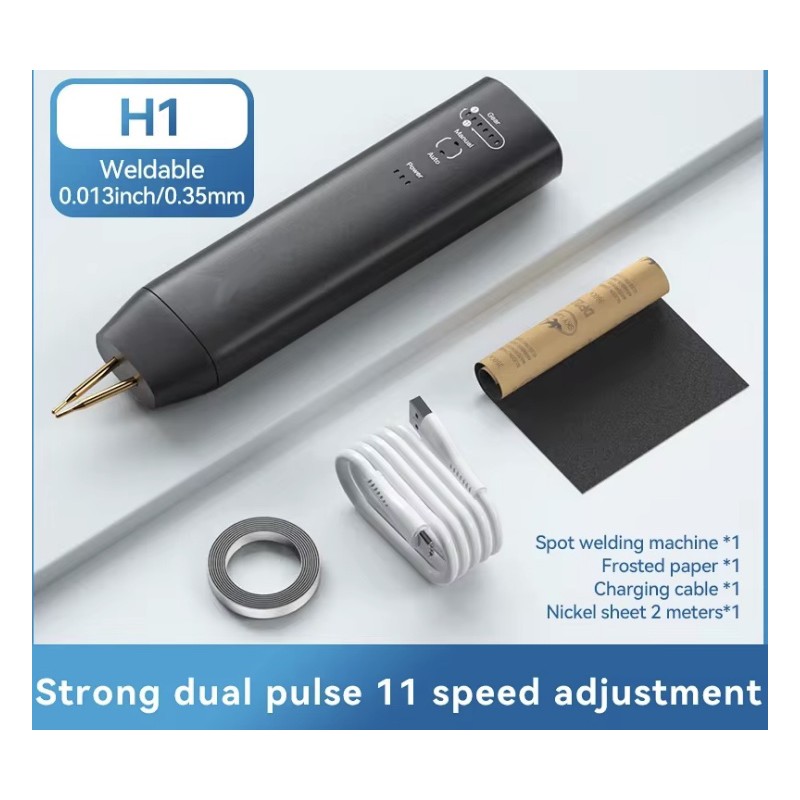 Rankinis taškinis suvirintojas H1 su 11 ir H2 su 90 reguliuojamų režimų ličio akumuliatoriams KROXNE - 1  