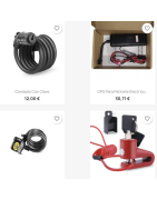 Ključavnice za privezovanje električnega skuterja.